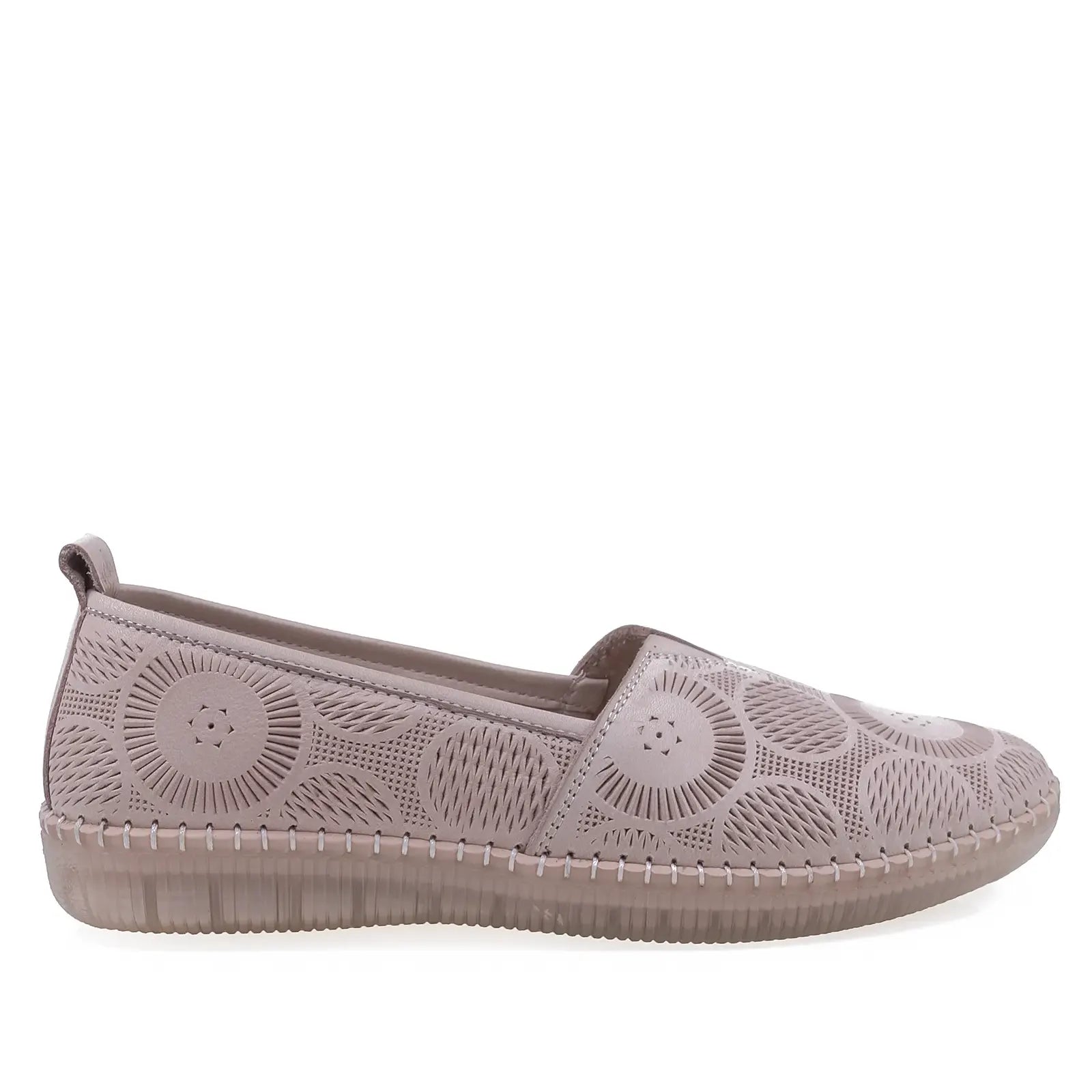 Pantofi Dama Casual Anna Viotti Piele naturala D43-07 pudra