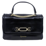 Geantă damă Anna Viotti piele naturala lucioasa CS6669A002 neagra