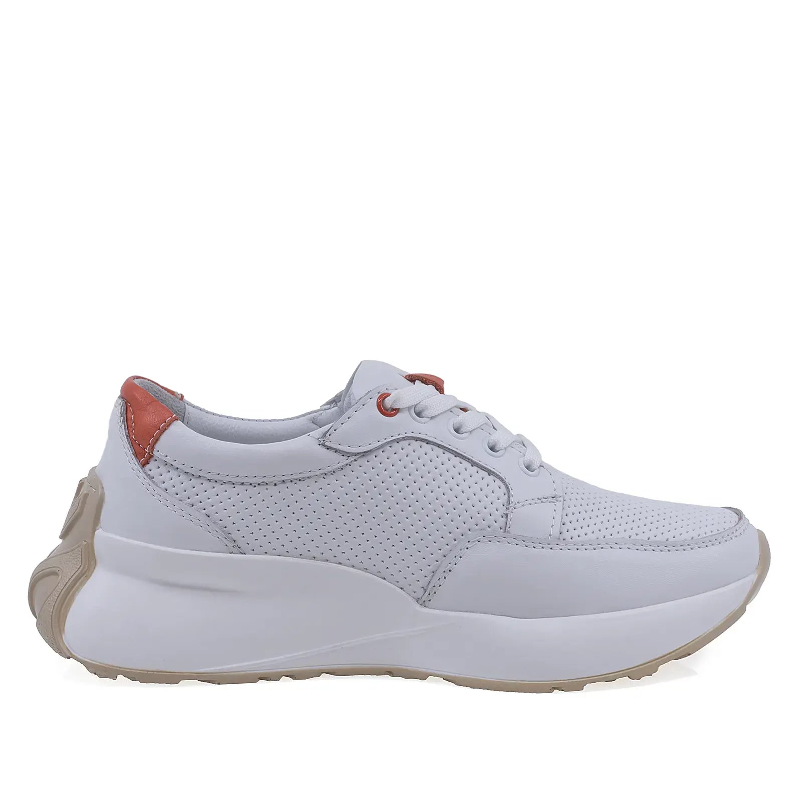 Pantofi Dama Casual Anna Viotti Piele naturala D16-703 alb