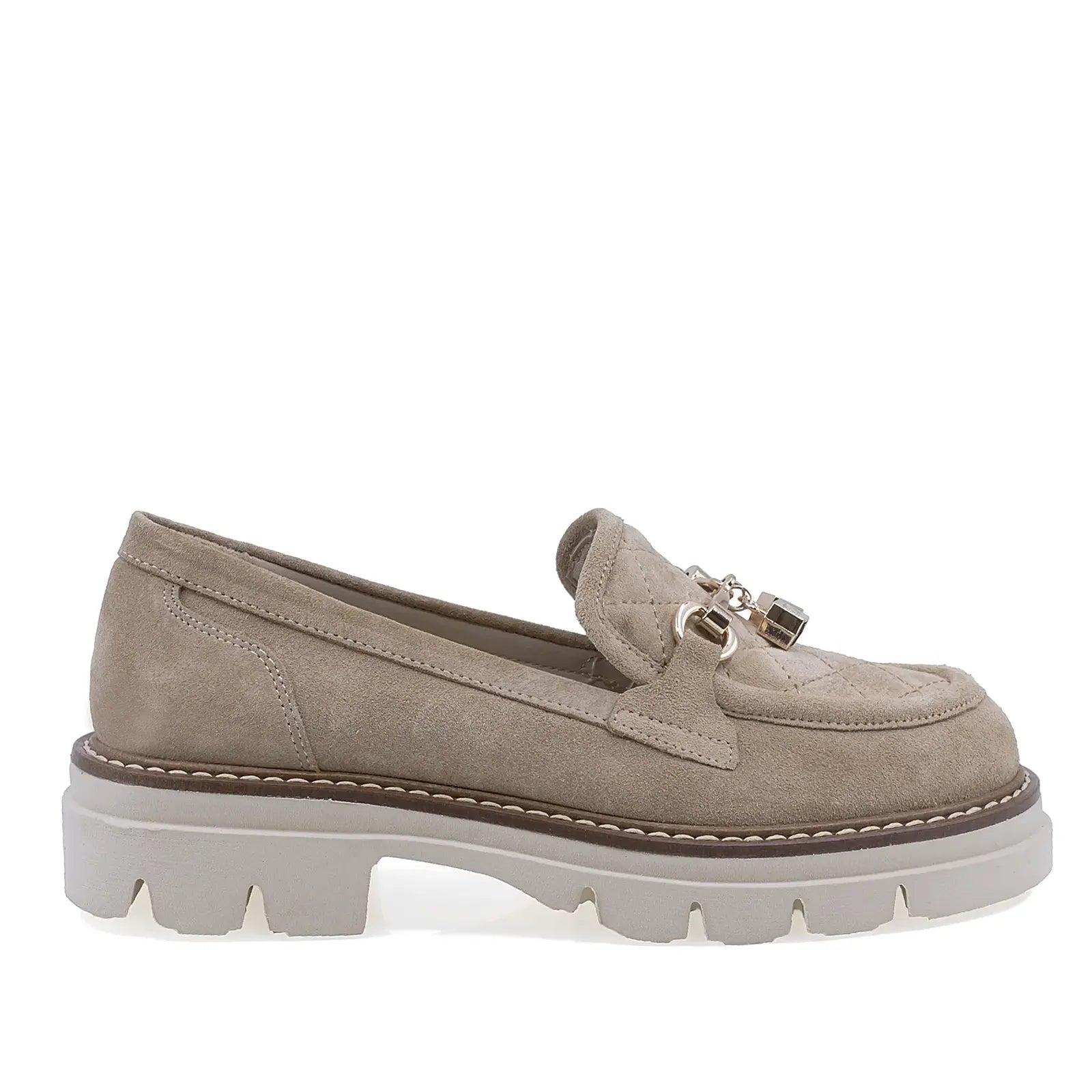 Pantofi Dama Casual Anna Viotti Piele intoarsa D12-375 bej