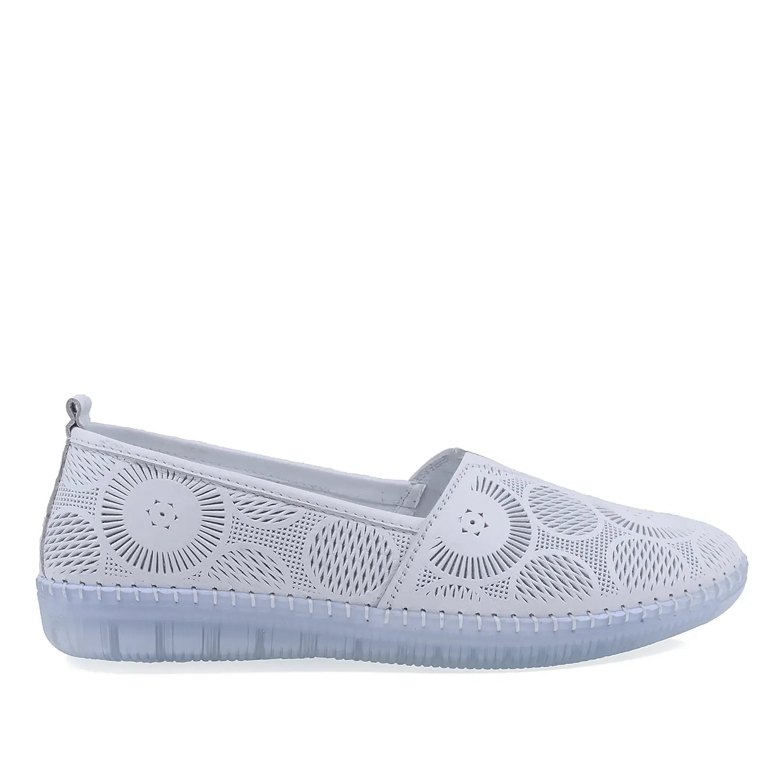 Pantofi Dama Casual Anna Viotti Piele naturala D43-07 alb