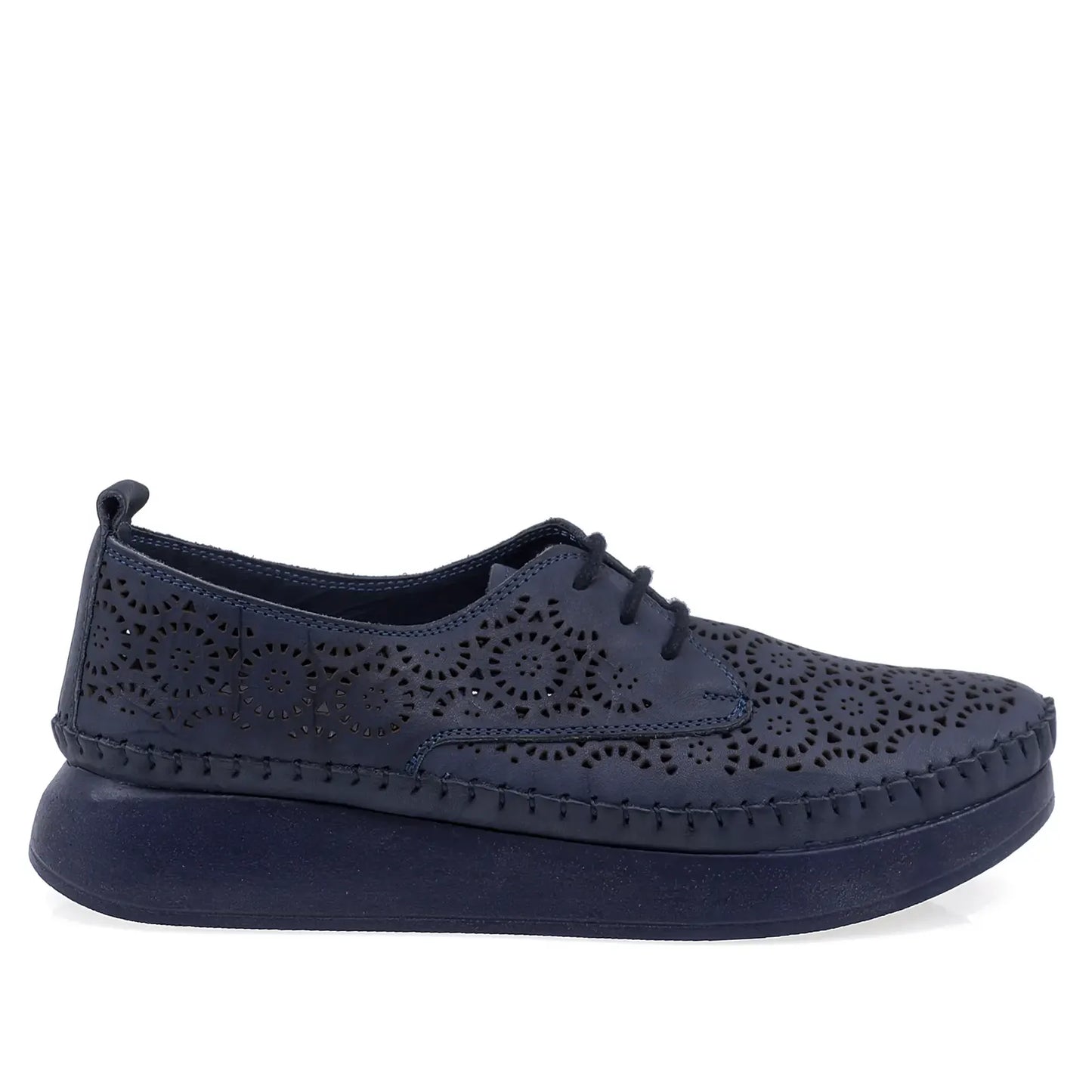 Pantofi Dama Casual Anna Viotti Piele naturala D43-83 bleumarin
