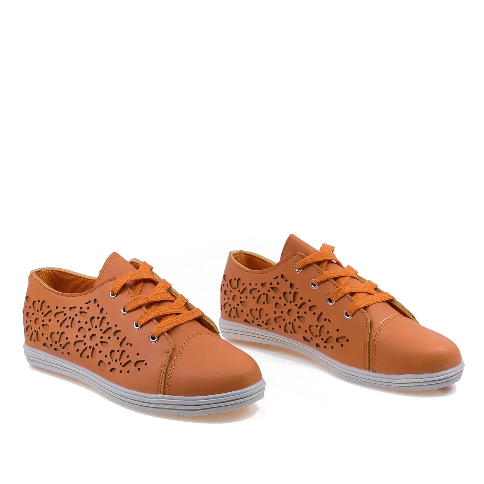 Pantofi dama casual poliuretan Venca orange