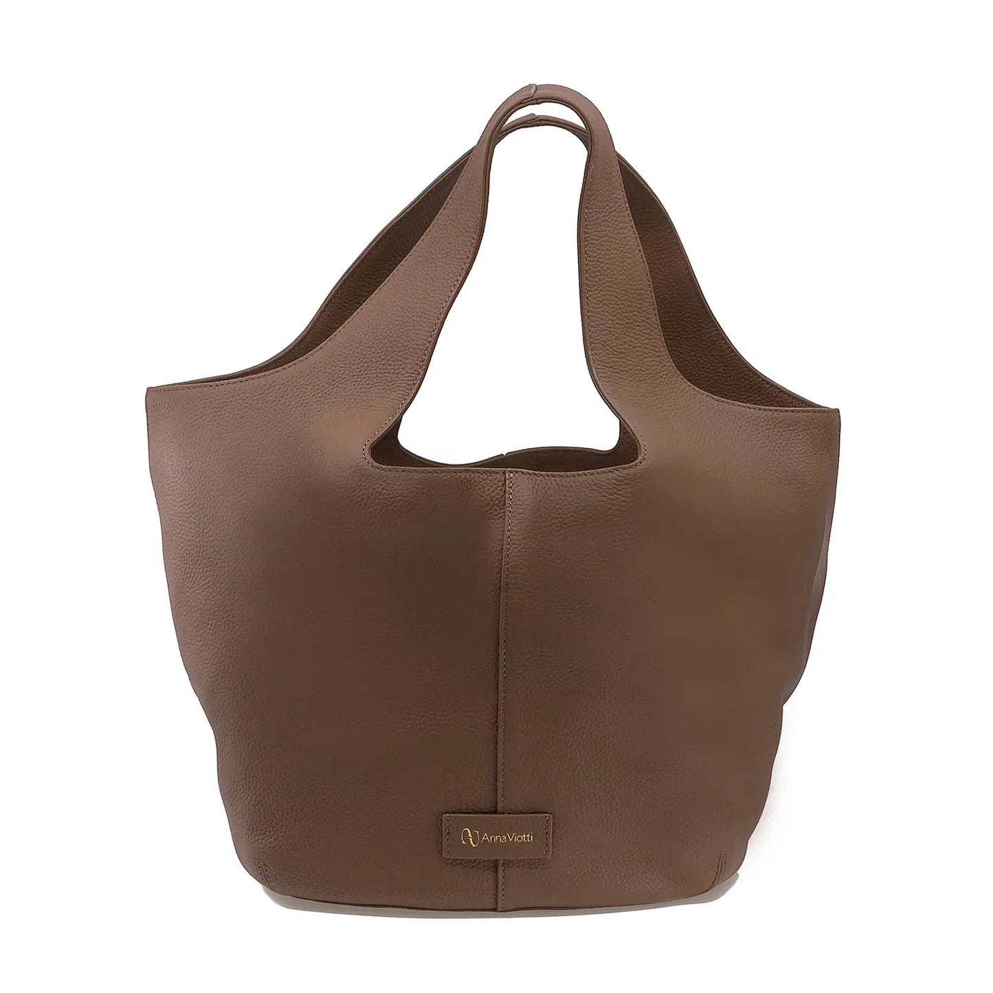 Geantă damă Anna Viotti piele naturala CS12834-001 maro