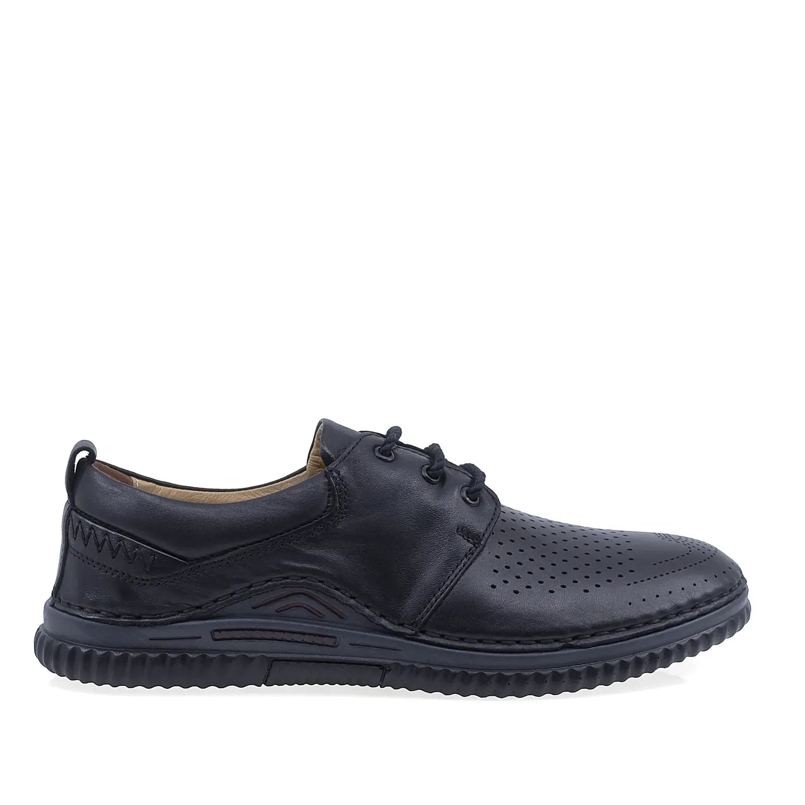Pantofi barbati casual Goretti piele naturala B41-1046 negru