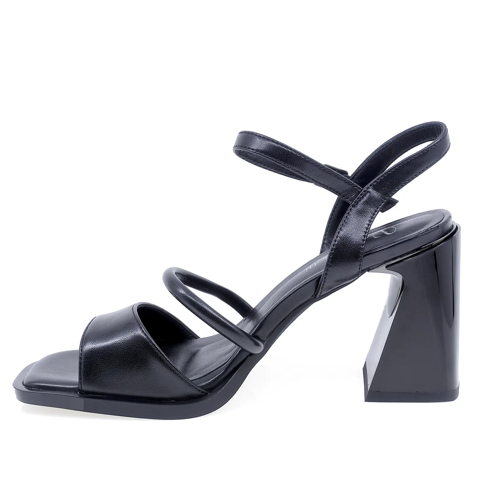 Sandale damă elegante piele naturala Anna Viotti D105-6372-S15-YT01 negru