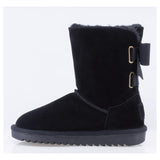 Ghete Dama Casual Anna Viotti Piele Intoarsa D121-DS5254 negre