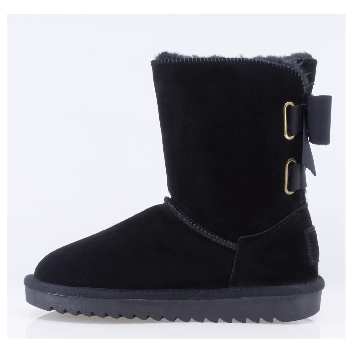 Ghete Dama Casual Anna Viotti Piele Intoarsa D121-DS5254 negre