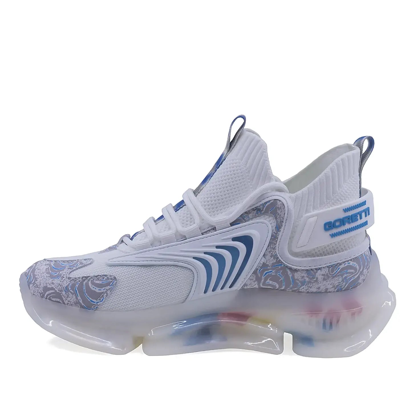 Pantofi dama sport Goretti poliuretan D100-CL31091 alb/blue