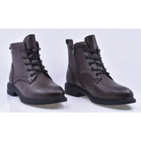 Ghete dama casual Anna Viotti piele naturala D111-B30047 maro