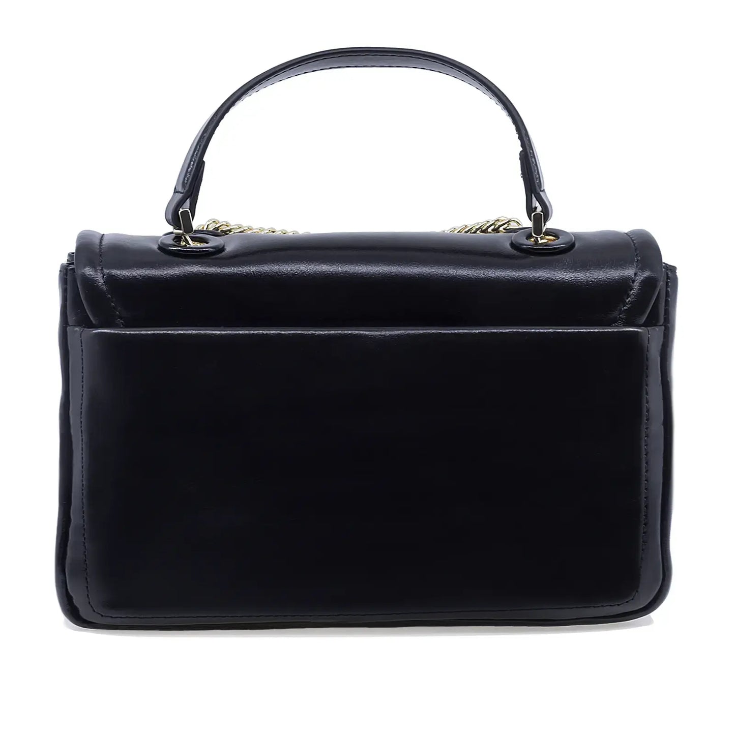 Geantă damă Anna Viotti piele naturala lucioasa CS6669A002 neagra