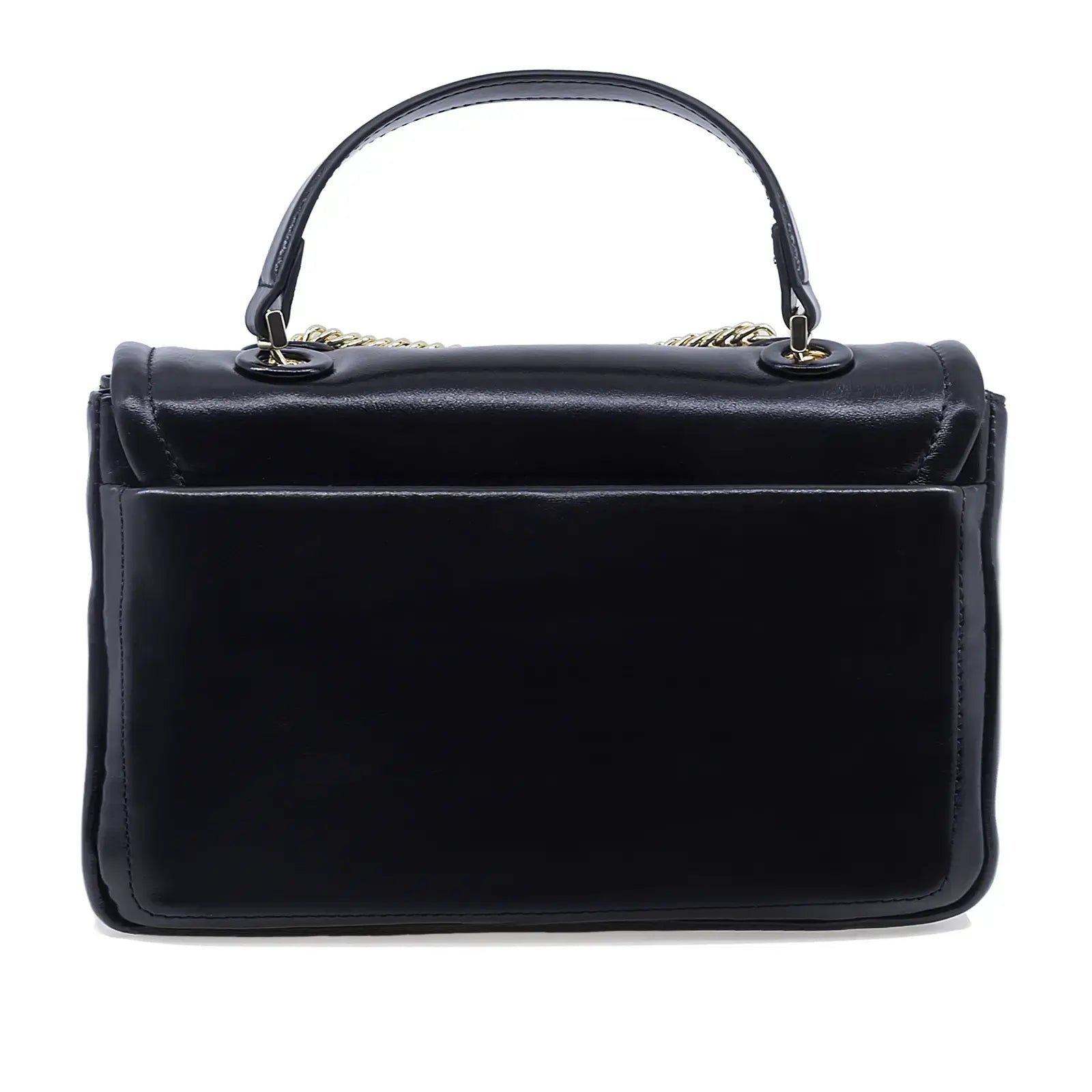 Geantă damă Anna Viotti piele naturala lucioasa CS6669A002 neagra