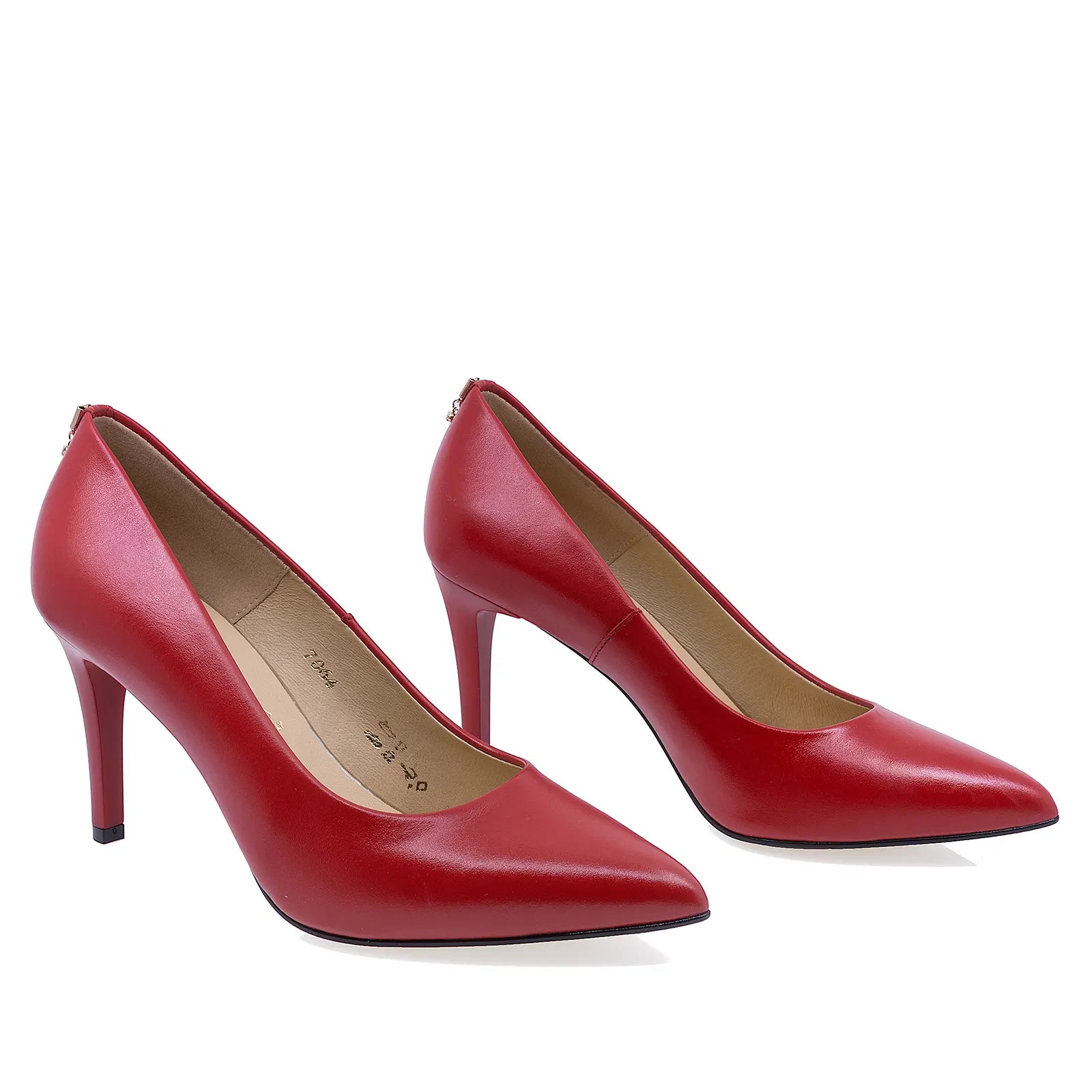 Pantofi dama eleganti Sala piele naturala 7064 rosii