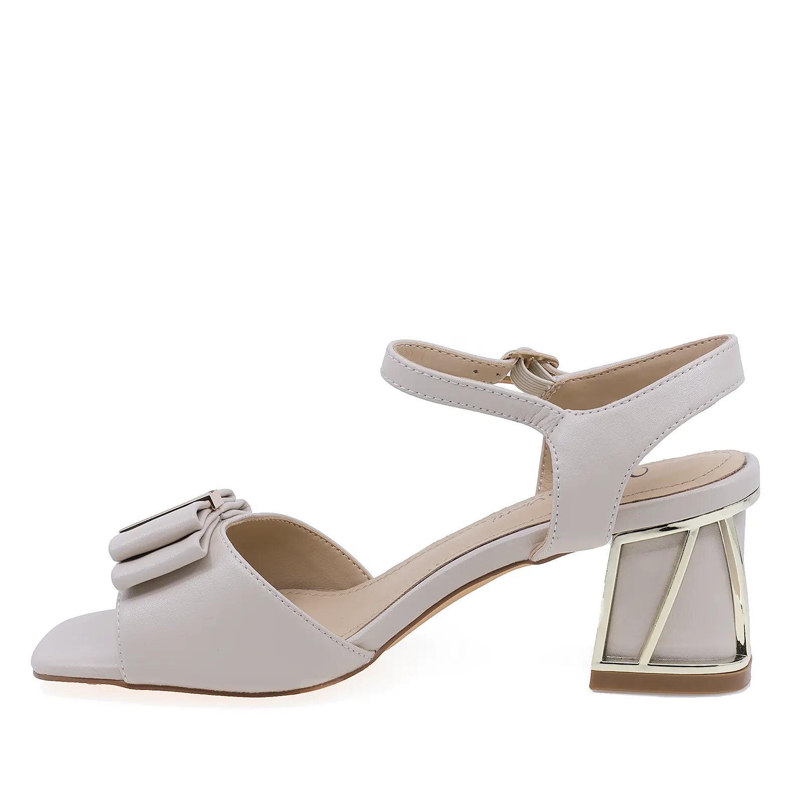 Sandale dama elegante Anna Viotti piele naturala D106-RD1167A966 nude