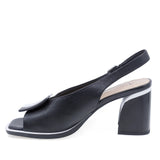 Sandale damă elegante piele naturala Anna Viotti D105-6361P-J558-Z818 negru