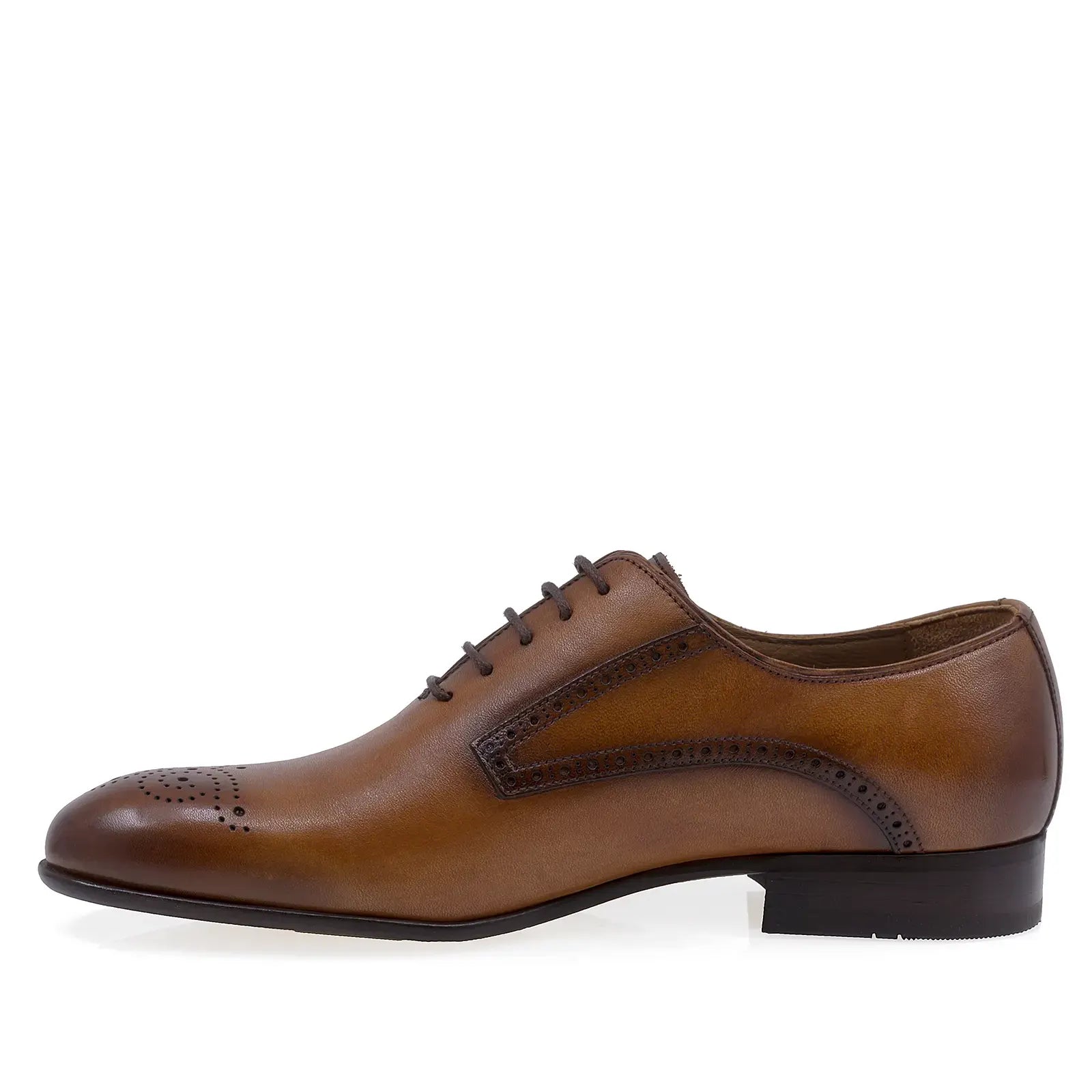 Pantofi barbati eleganti Goretti piele naturala B32703 coniac