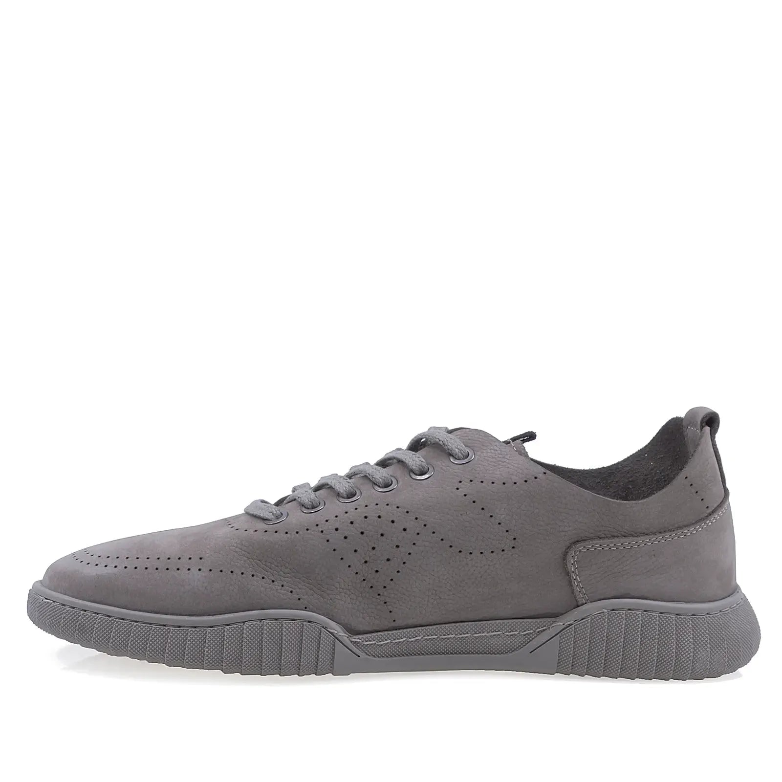 Pantofi barbati casual Goretti piele nabuc B36-0193-4756 gri