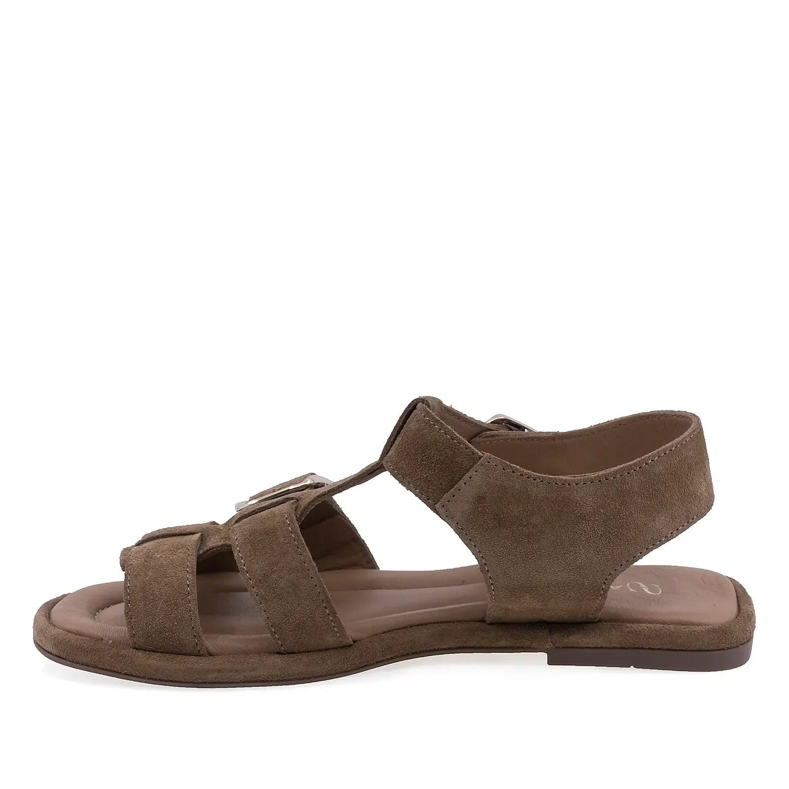 Sandale dama casual Anna Viotti piele intoarsa D75-29626 coniac