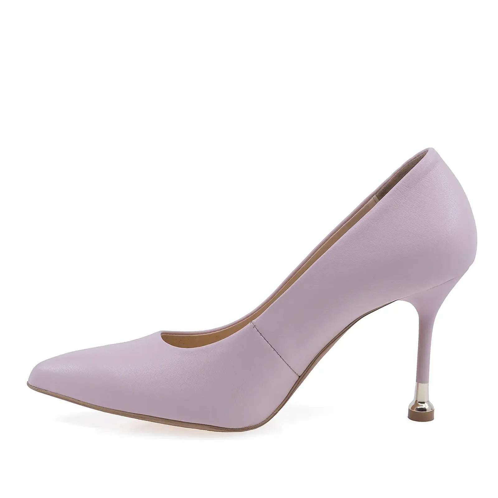 Pantofi dama eleganti Anna Viotti piele naturala D3167 roz