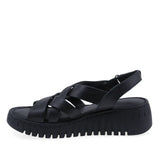 Sandale dama casual Anna Viotti piele naturala D56-755 negre
