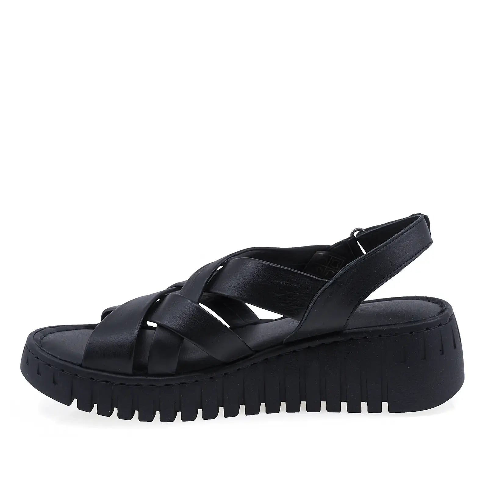 Sandale dama casual Anna Viotti piele naturala D56-755 negre
