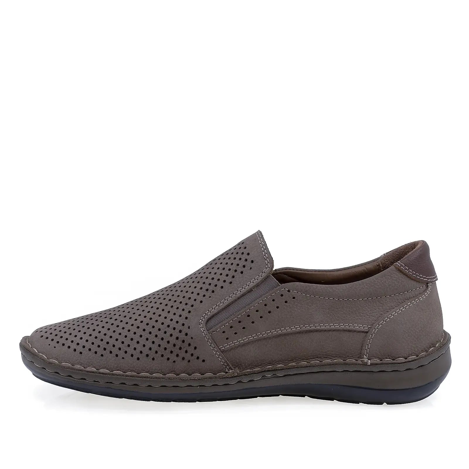 Pantofi barbati casual Goretti piele nabuc B36-9505-1 gri