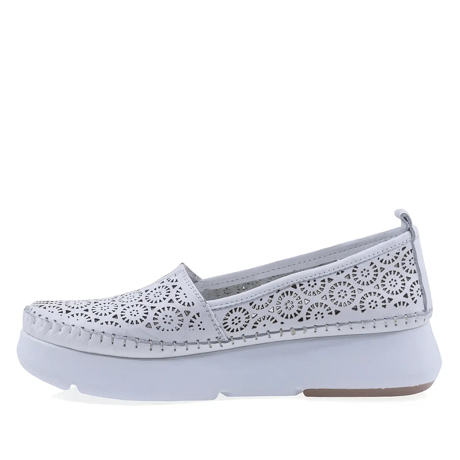 Pantofi Dama Casual Anna Viotti Piele naturala D43-57-L17 alb