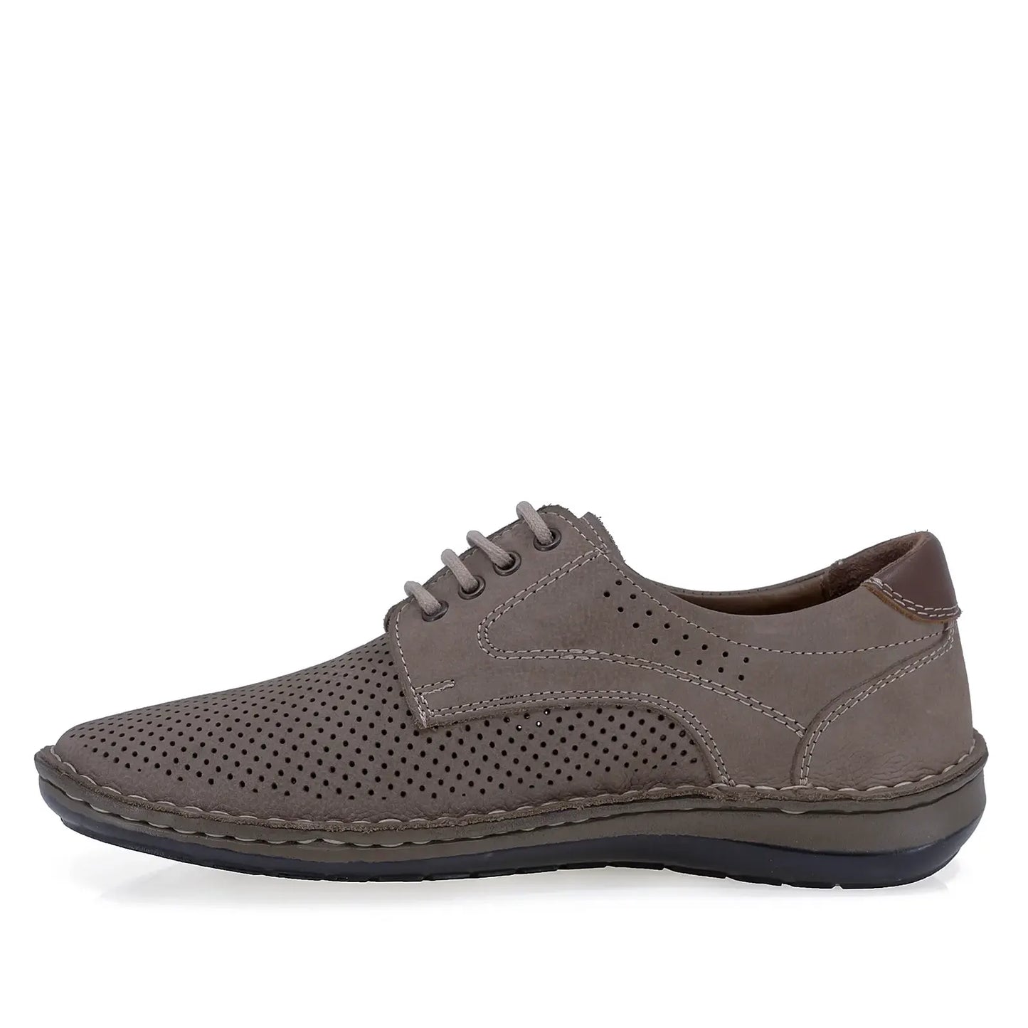 Pantofi barbati casual Goretti piele nabuc B36-9506-1 gri