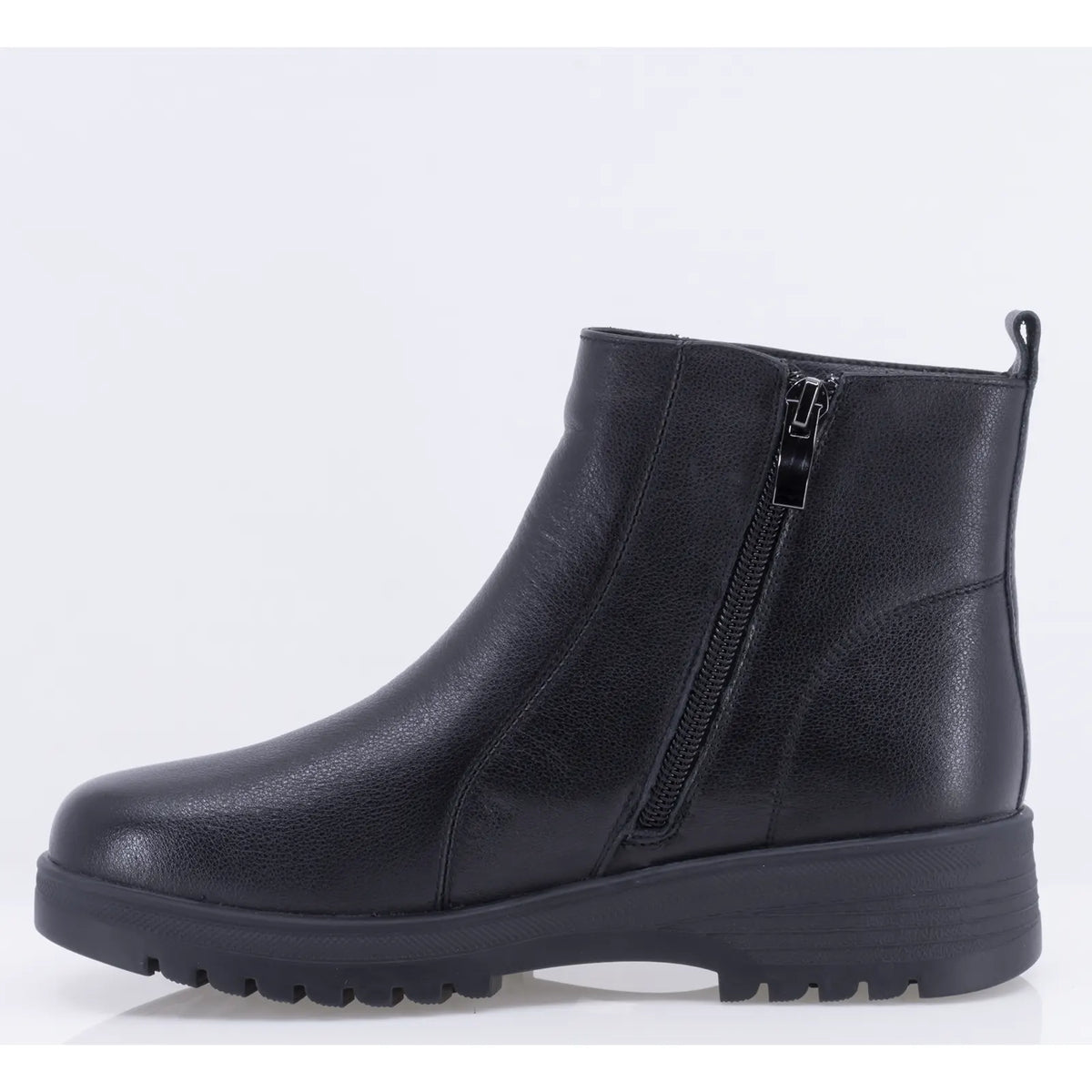 Ghete dama casual Anna Viotti piele naturala D111-5F98202-1 negre