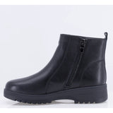 Ghete dama casual Anna Viotti piele naturala D111-5F98202-1 negre