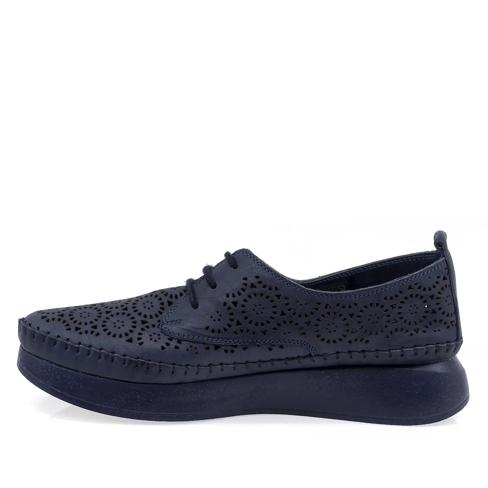 Pantofi Dama Casual Anna Viotti Piele naturala D43-83 bleumarin