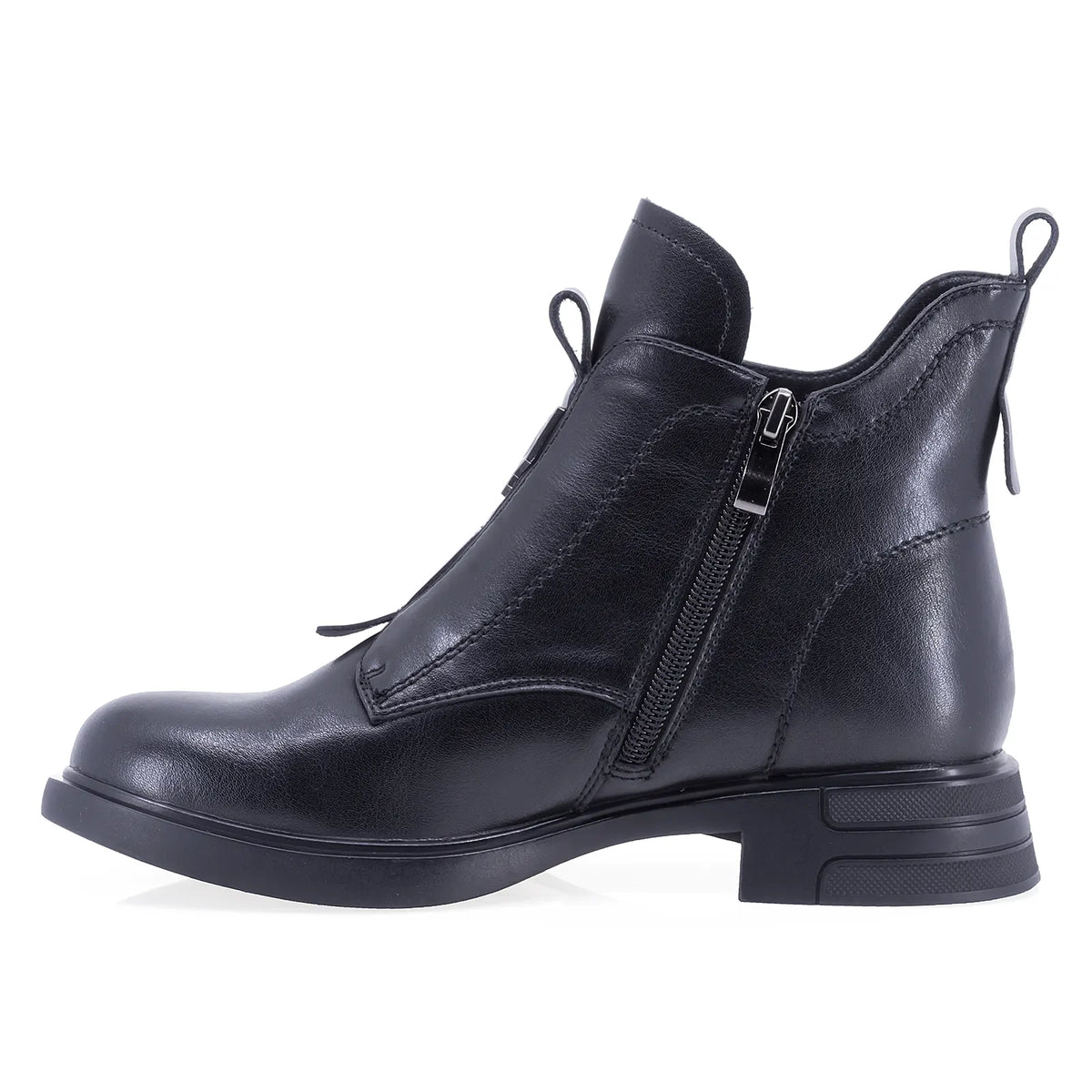 Ghete dama casual Sole piele naturala 07 negre