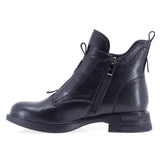 Ghete dama casual Sole piele naturala 07 negre