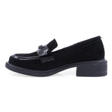Pantofi dama casual Anna Viotti piele intoarsa D112-GAW2516 negri