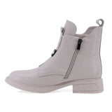 Ghete dama casual Anna Viotti piele naturala D106-F11851-T6152-2 bej