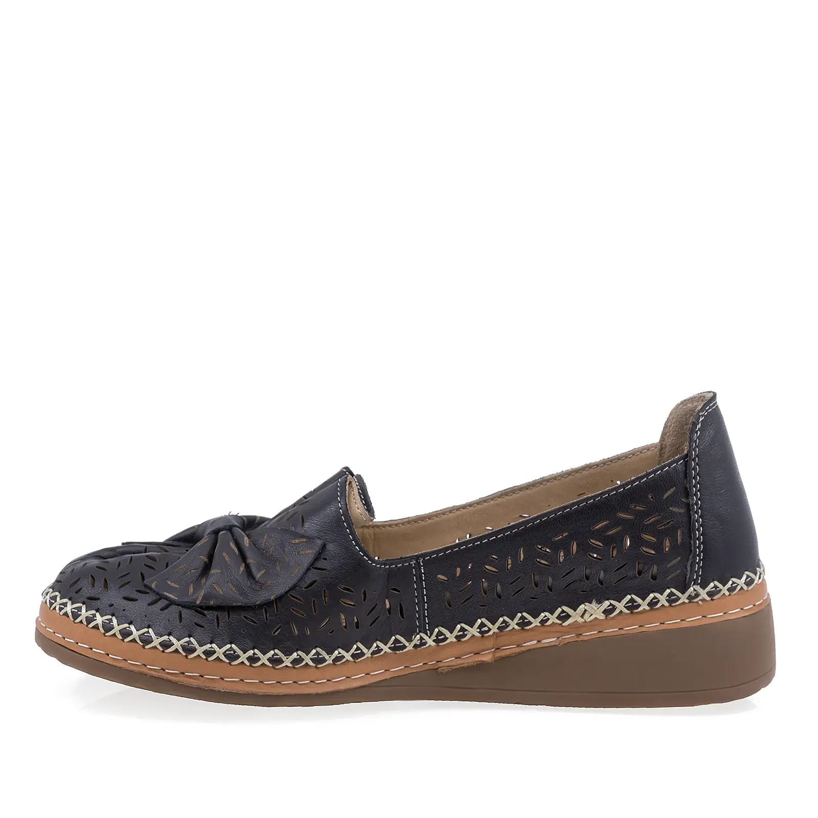 Pantofi Dama Casual Anna Viotti Piele naturala D27-04158 negru