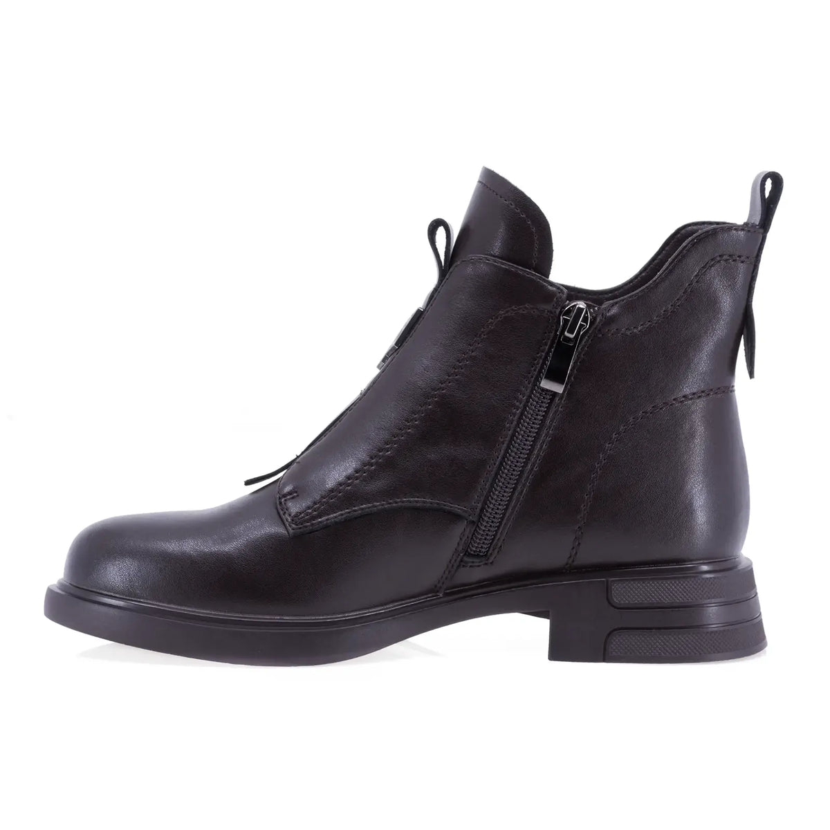 Ghete dama casual Sole piele naturala 08 maro