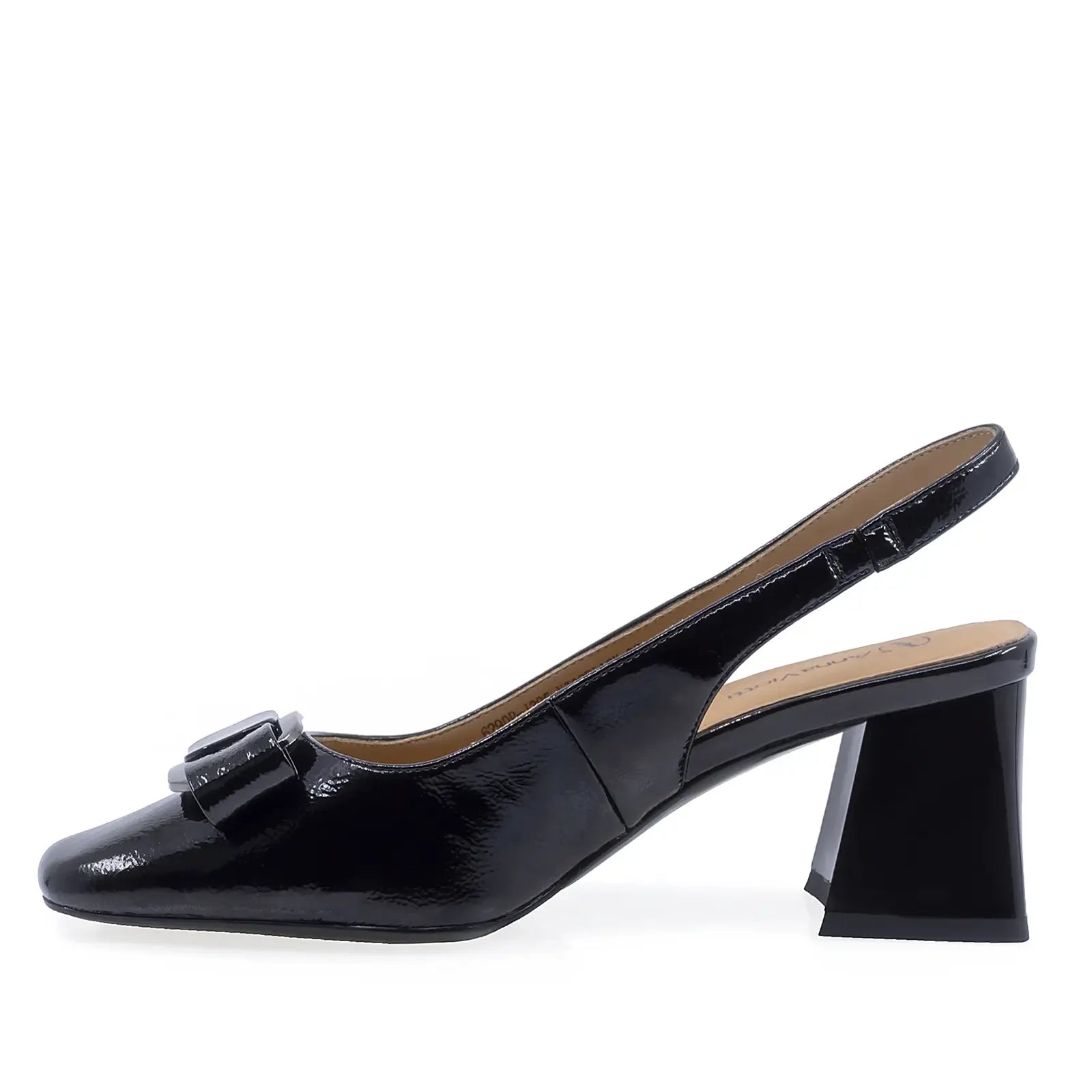 Pantofi dama eleganti Anna Viotti piele lacuita D105-6290P-J395-YT02 negru