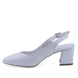 Pantofi dama eleganti Anna Viotti  piele naturala D34-24118 albi