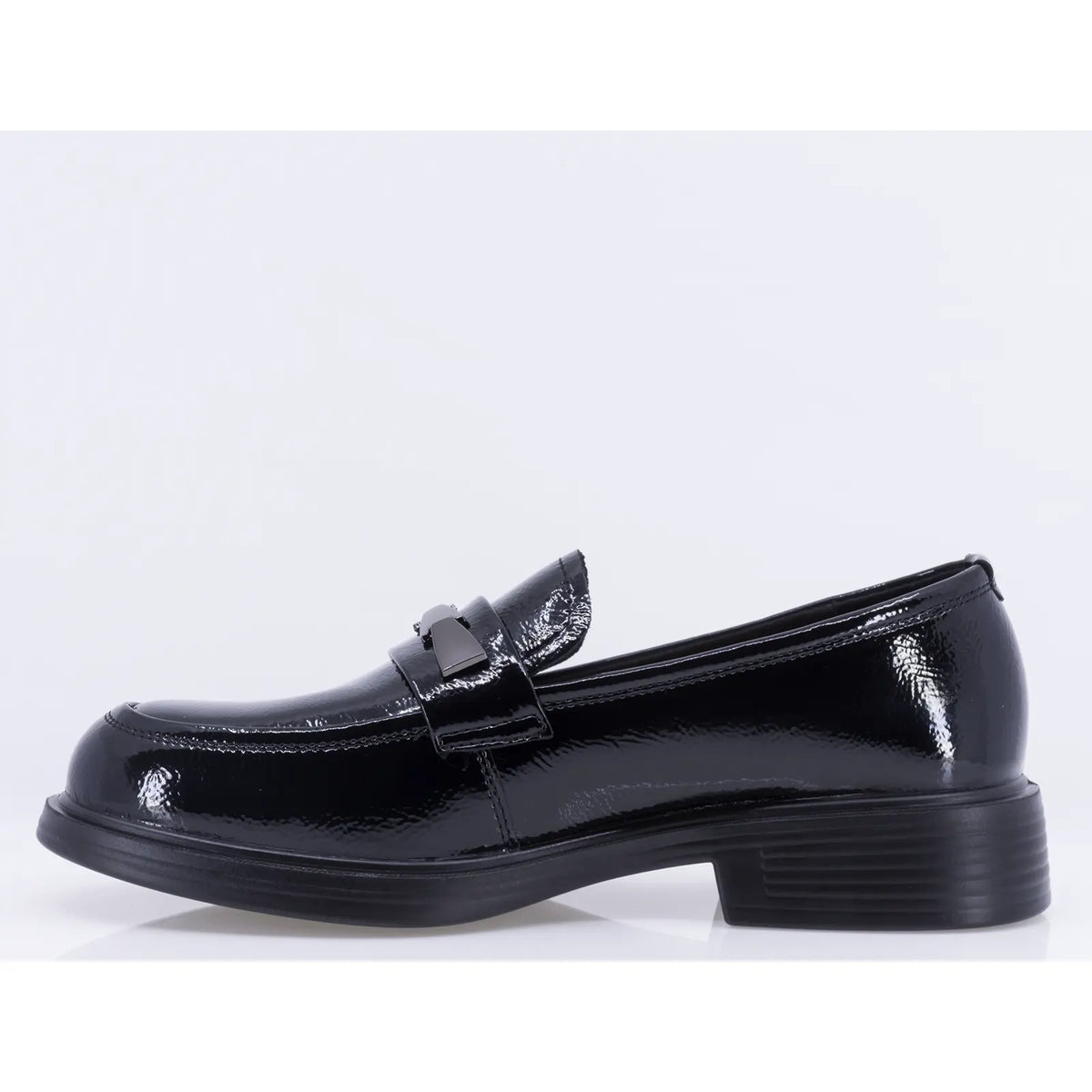 Pantofi dama casual Anna Viotti piele lacuita D111-6193 negri