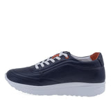 Pantofi Dama Casual Anna Viotti Piele naturala D16-1921 bleumarin