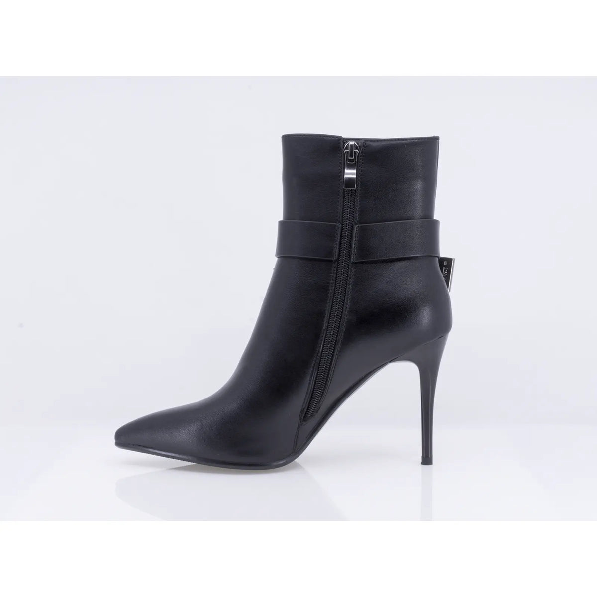 Botine dama elegante Anna Viotti piele naturala D122-ZPW317-N4784-1 negre
