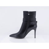 Botine dama elegante Anna Viotti piele naturala D122-ZPW317-N4784-1 negre