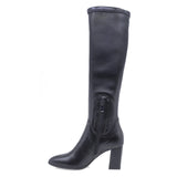 Cizme dama casual Kordel piele naturala/stretch D3136 negre