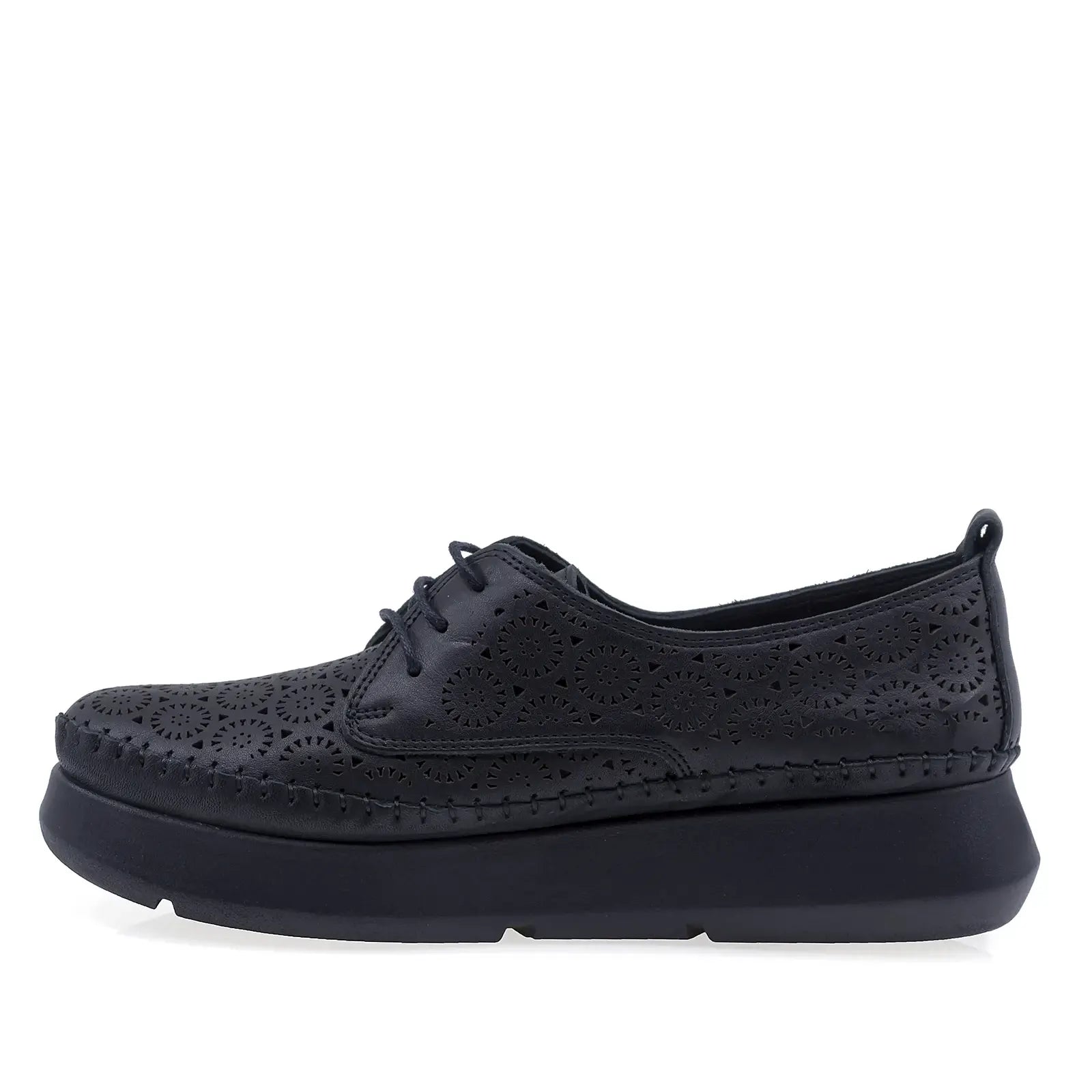 Pantofi Dama Casual Anna Viotti Piele naturala D43-53-L17 negru