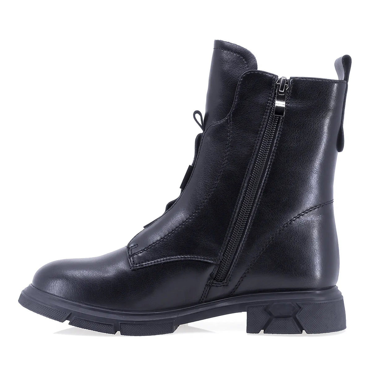 Ghete dama casual Sole piele naturala 03 negre