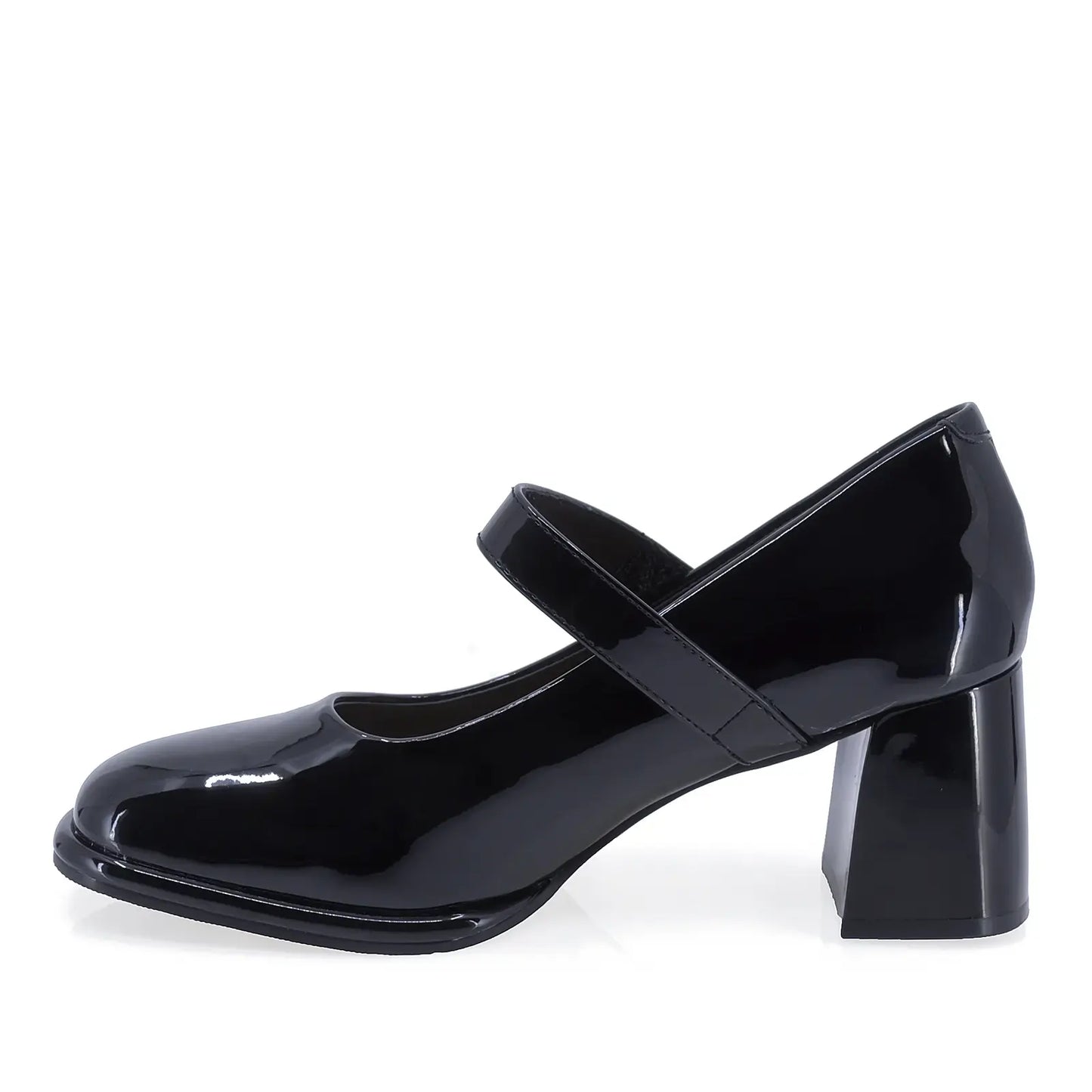 Pantofi dama eleganti Feeling piele lacuita D91295 negru