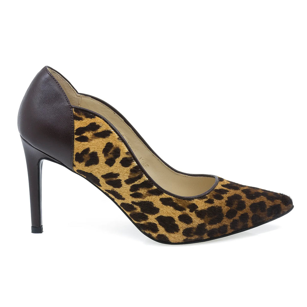 Pantofi dama Guban din piele naturala D1346 leopard