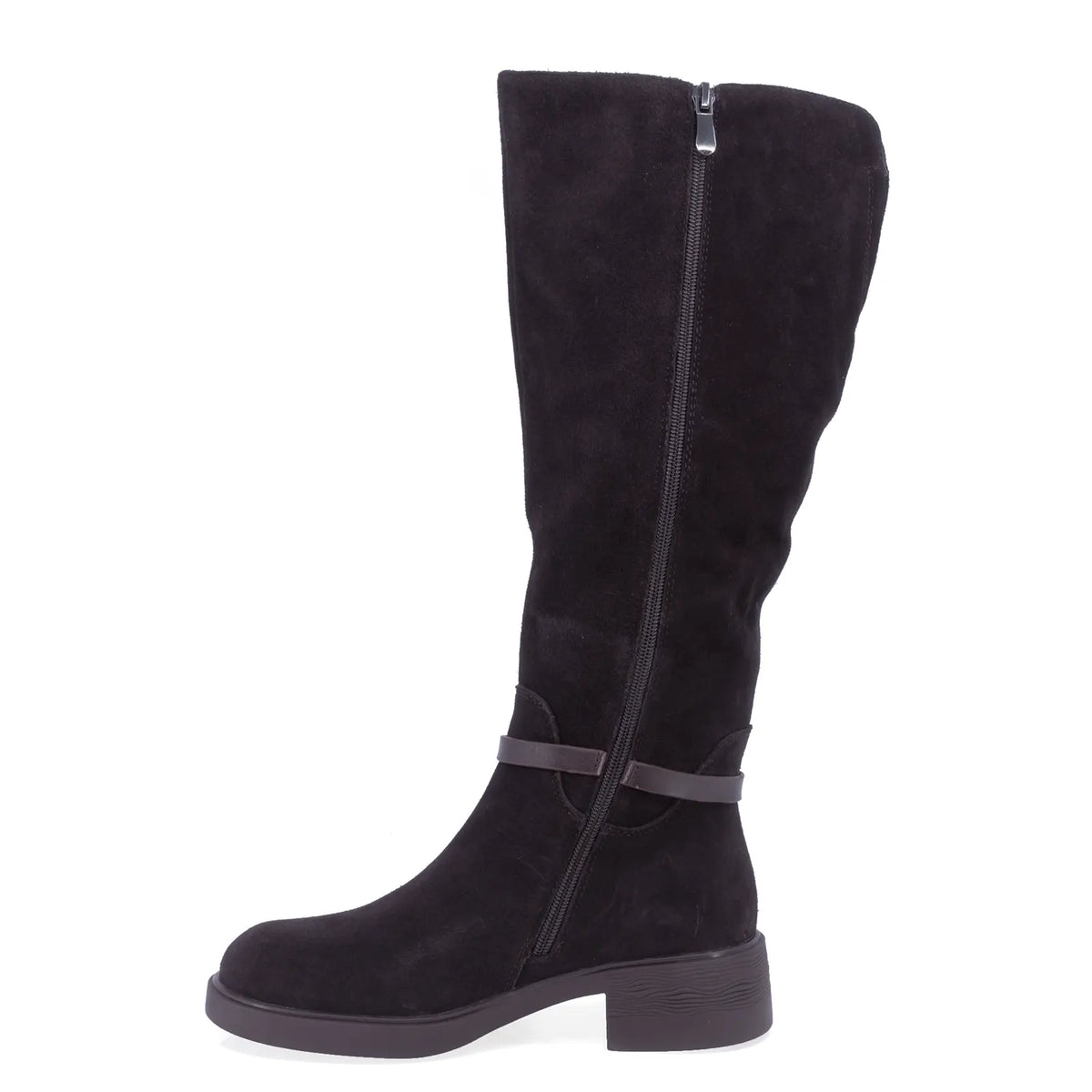 Cizme dama casual Anna Viotti piele intoarsa D125-5J205-R05B maro