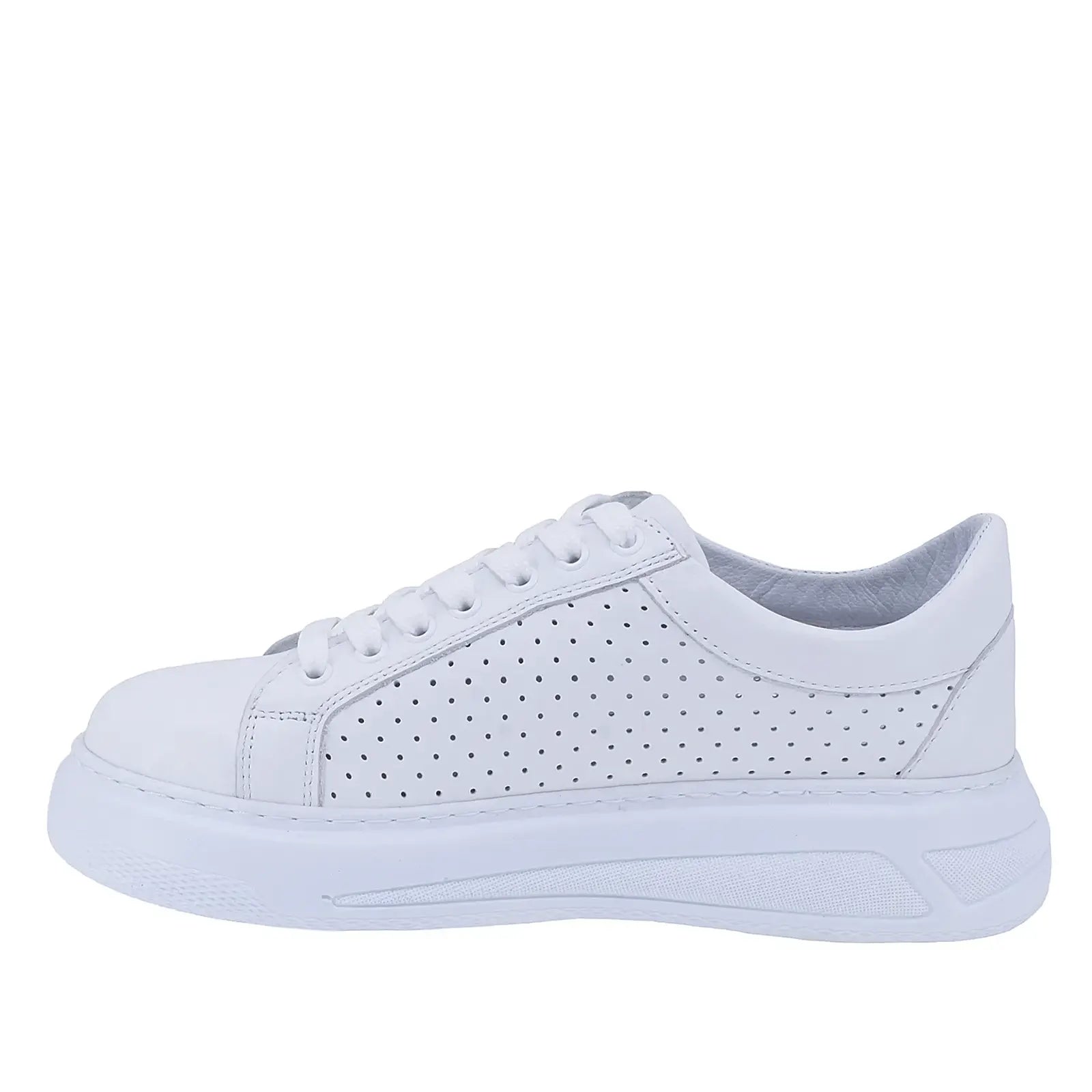 Pantofi Dama Casual Anna Viotti Piele naturala D16-415 alb